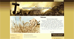 Desktop Screenshot of lawrencecountybaptist.com